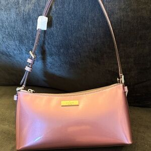 kate spade metallic rose-pink shoulder bag